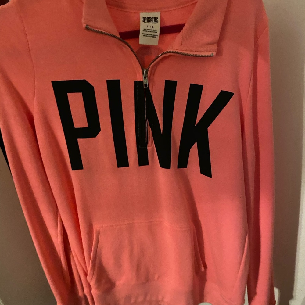 PINK quarter zip up
